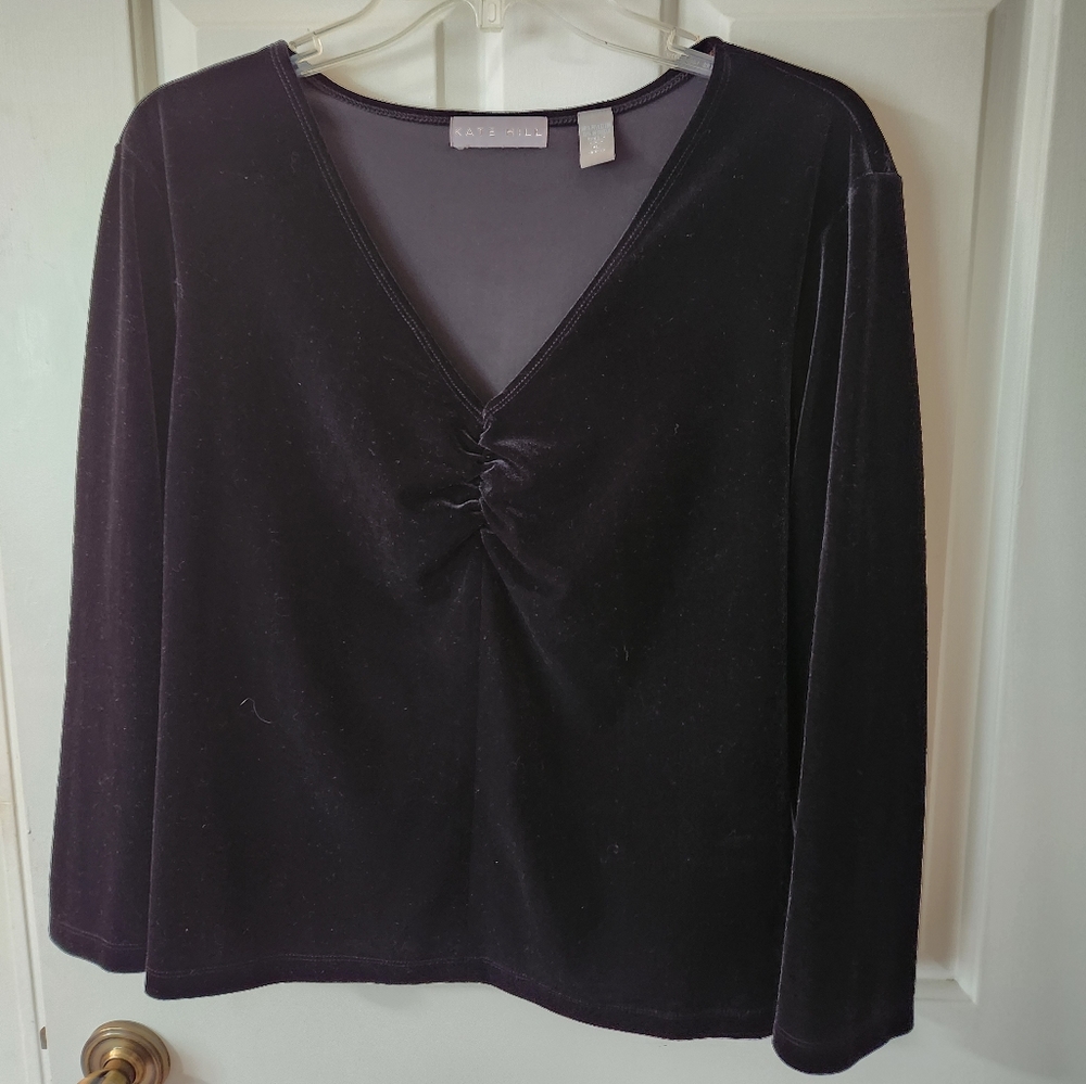 Kate Hill velveteen top